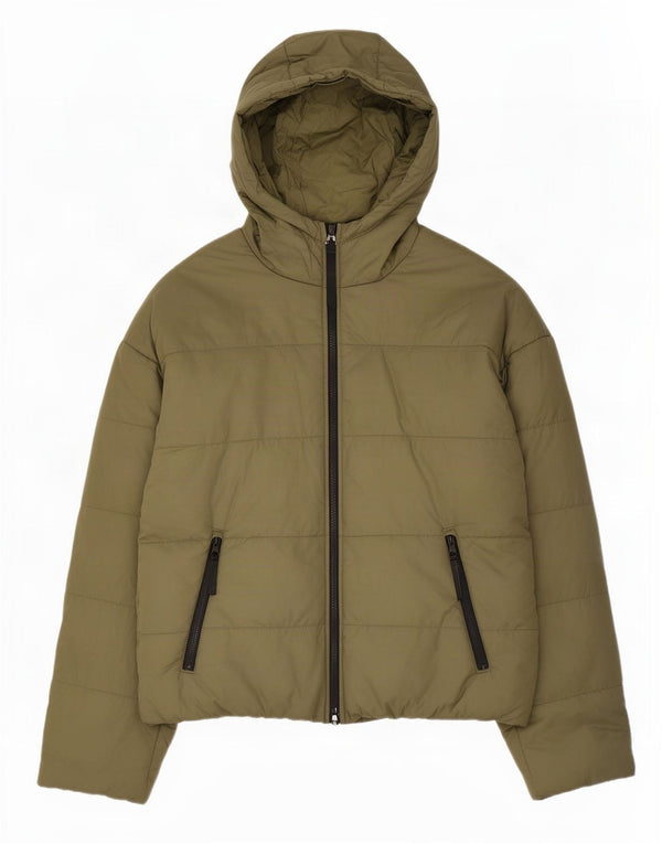 Nike Γυναικείο Therma-Fit γραφικό υπερμεγέθη τζάκετ UK 10 Small Khaki