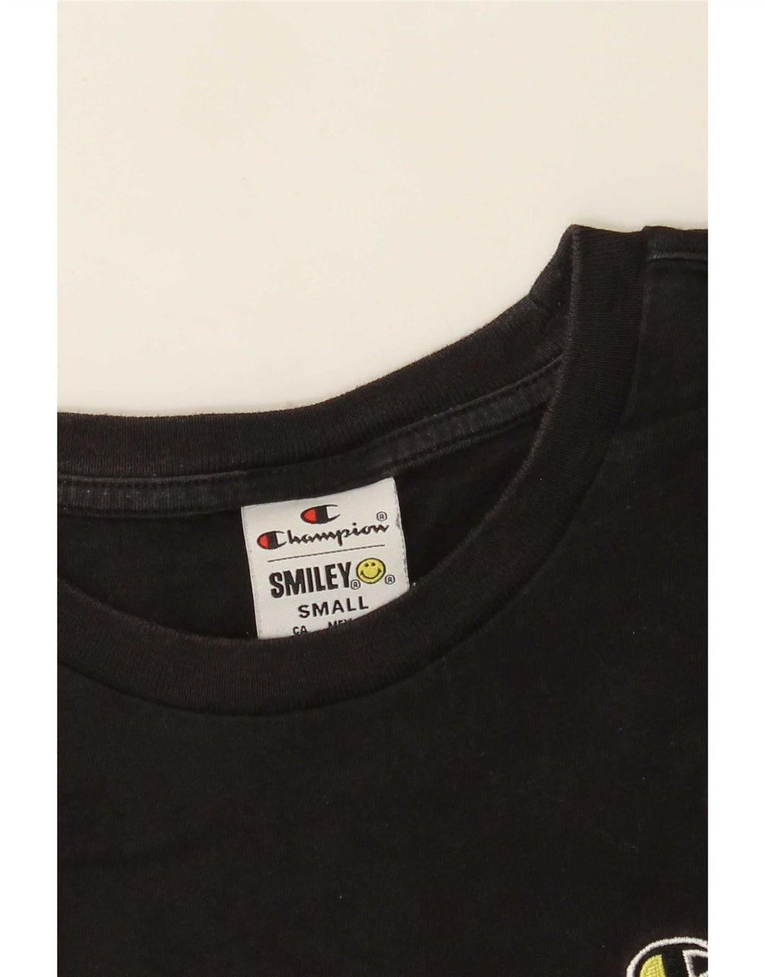 Champion Ανδρικό T-Smiley T-Shirt Top Small Black