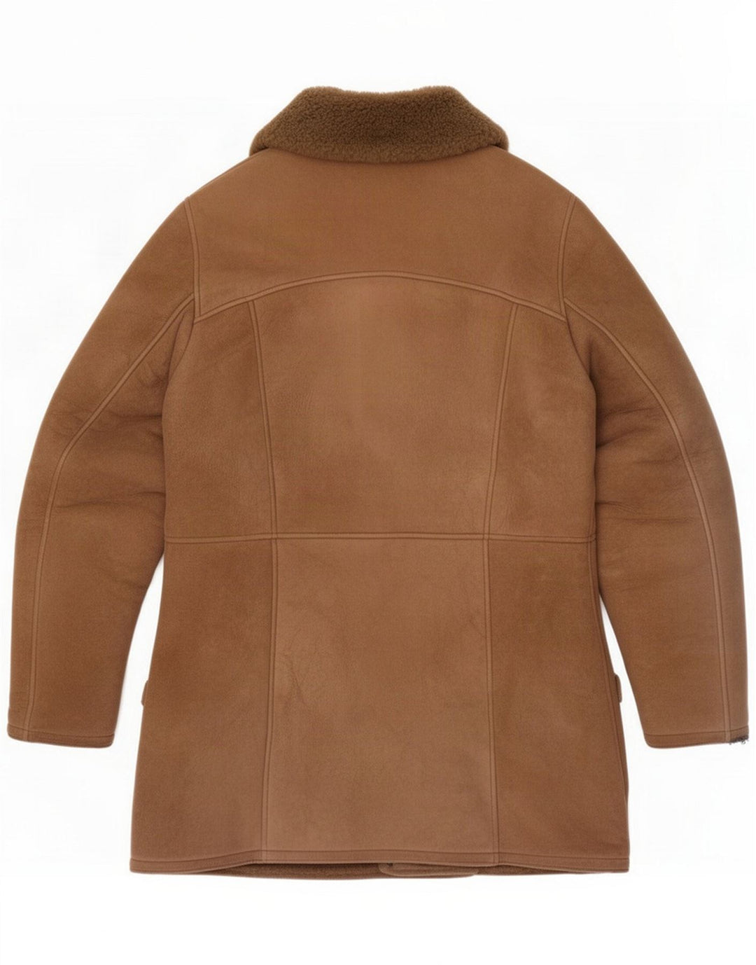 Vintage Ανδρικό Shearling Jacket UK 36 Small Brown