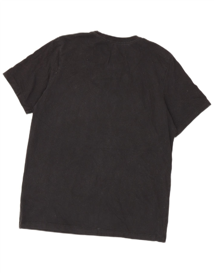 Jordan Ανδρικό γραφικό T-Shirt Top μεγάλο μαύρο βαμβακερό