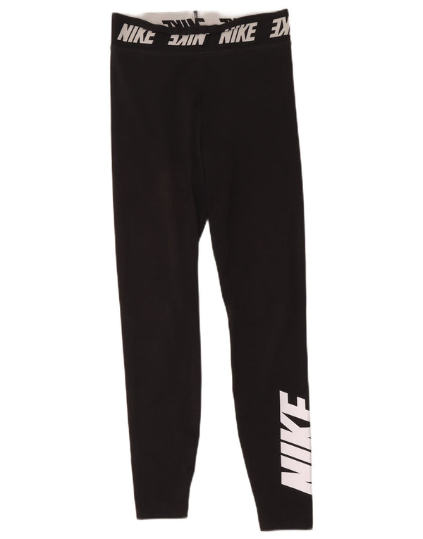 Γυναικεία γραφικά κολάν Nike UK 10 Small Black Polyester
