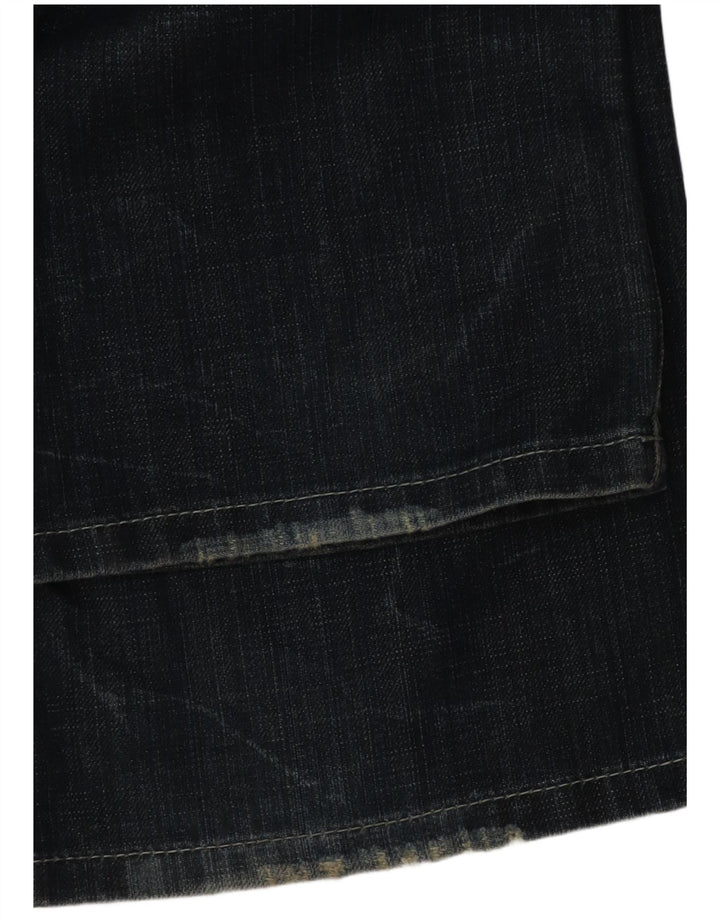 DIESEL Boys Larkee Straight Jeans 13-14 ετών W30 L31 Navy Blue Cotton