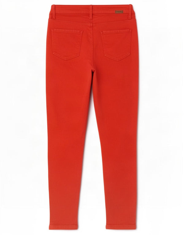 Massimo Dutti Γυναικεία Skinny Jeans EU 38 Small W28 L24 Κόκκινο βαμβακερό