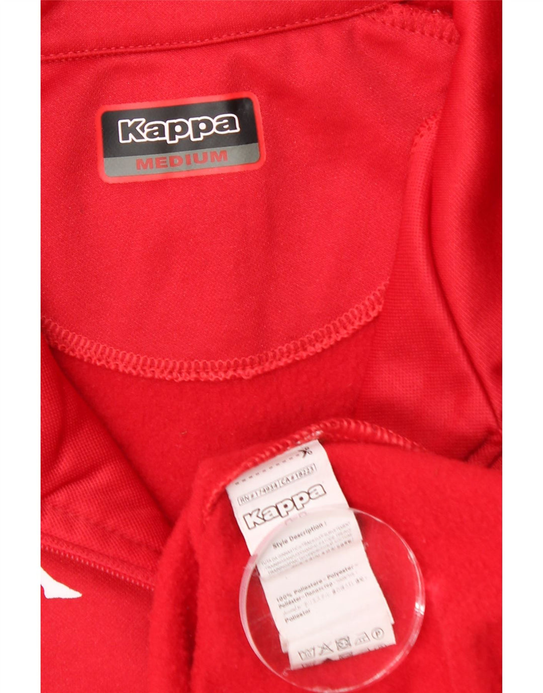 Ανδρική φόρμα πουλόβερ με φερμουάρ KAPPA Top Medium Red Polyester