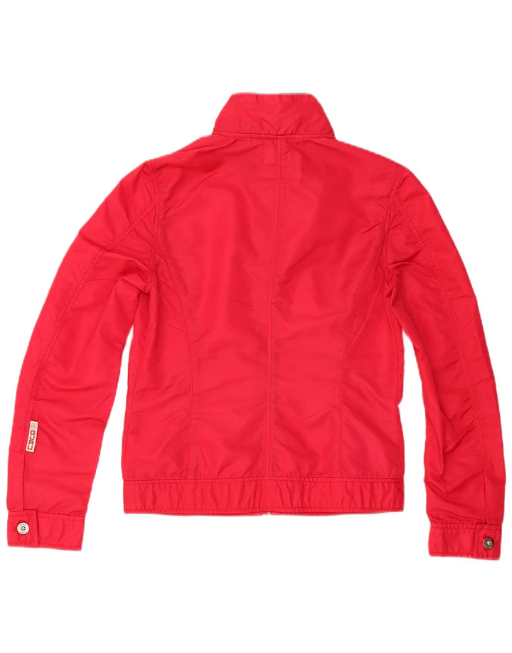 GURU Γυναικείο Bomber Jacket UK 12 Medium Red Nylon