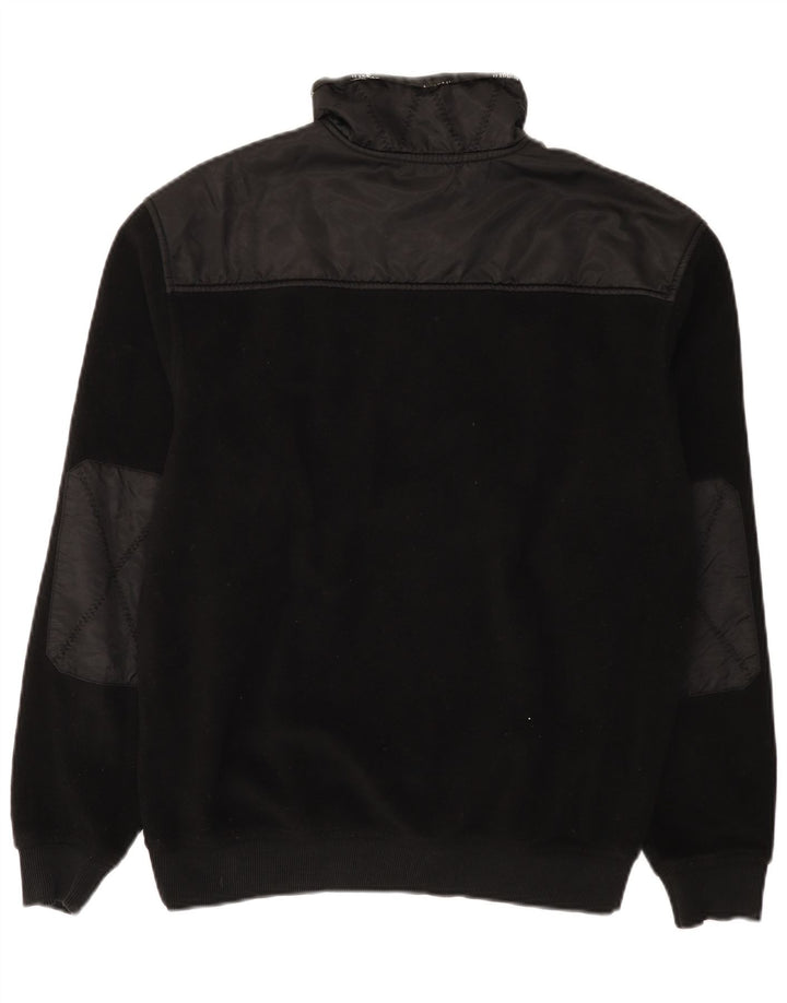 Bugatti Ανδρικό φερμουάρ Fleece Jumper Μαύρο Πολυεστέρας