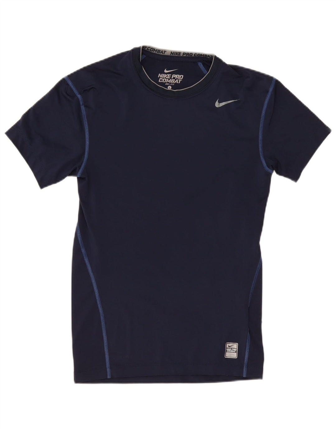 Ανδρικό μπλουζάκι Nike Pro Combat Top Large Navy Blue Polyester