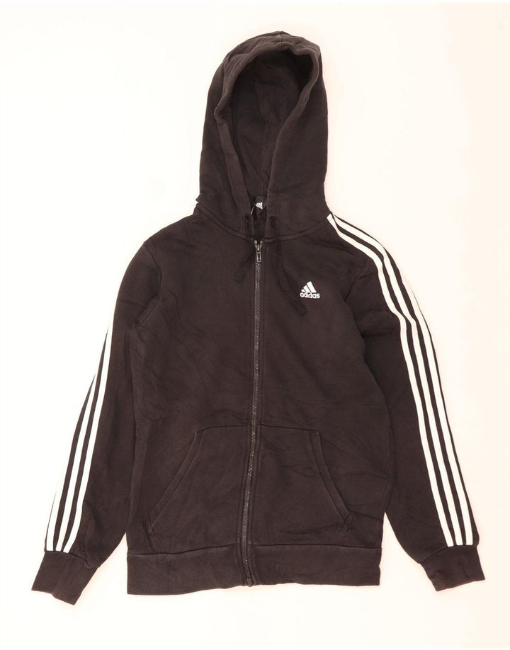 Γυναικείο πουλόβερ Adidas με φερμουάρ UK 14 Medium Black