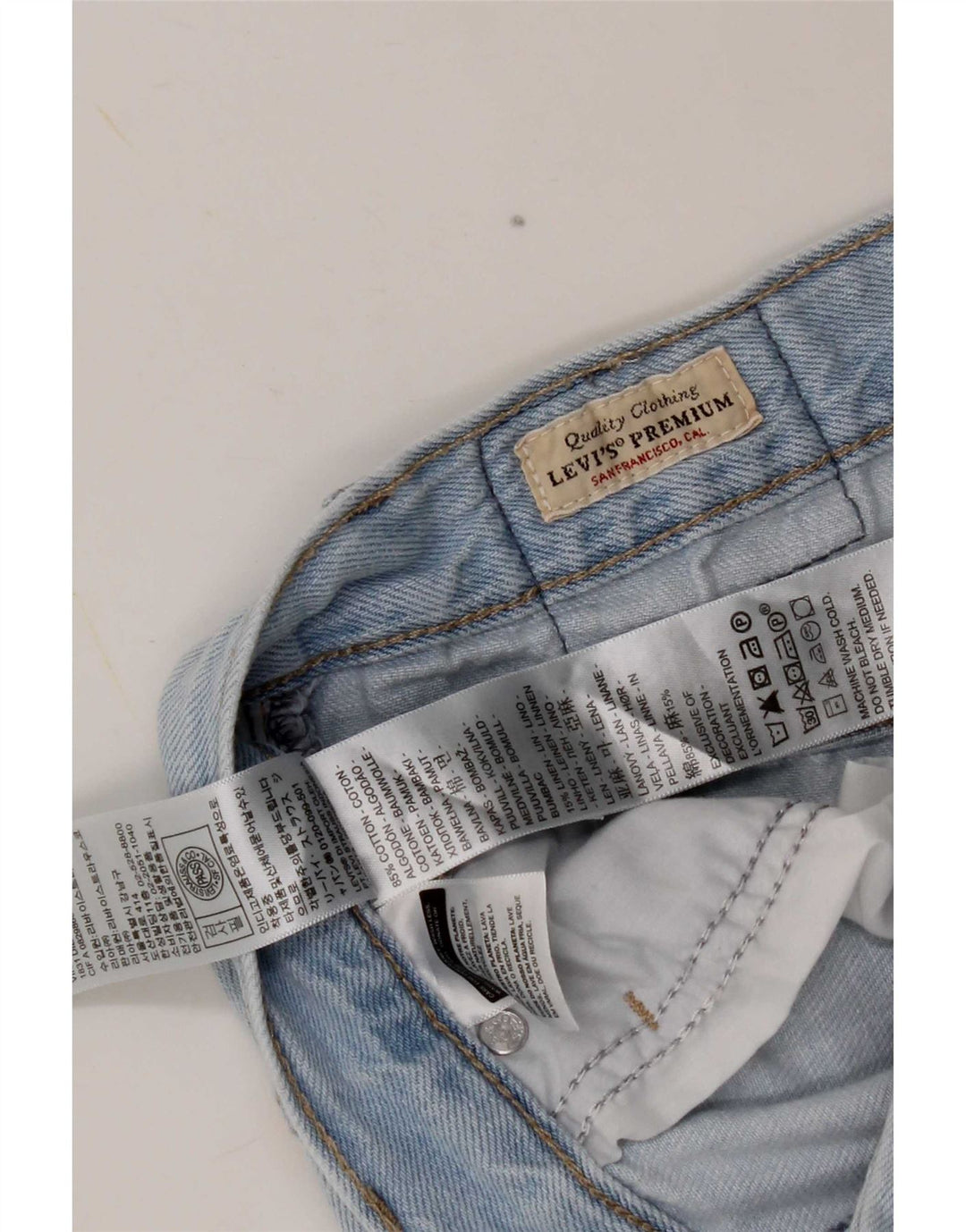 Levi's Womens XL Straight Jeans W23 L29 Blue Cotton