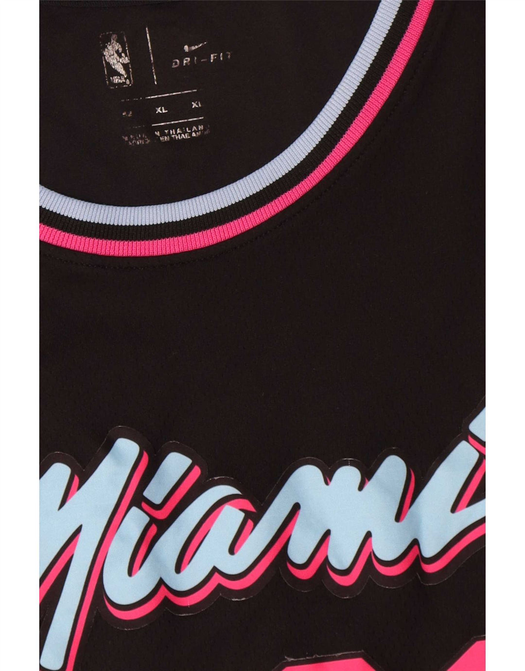 Ανδρικό μπλουζάκι Nike Miami Graphic Top XL Μαύρο ριγέ πολυεστέρα