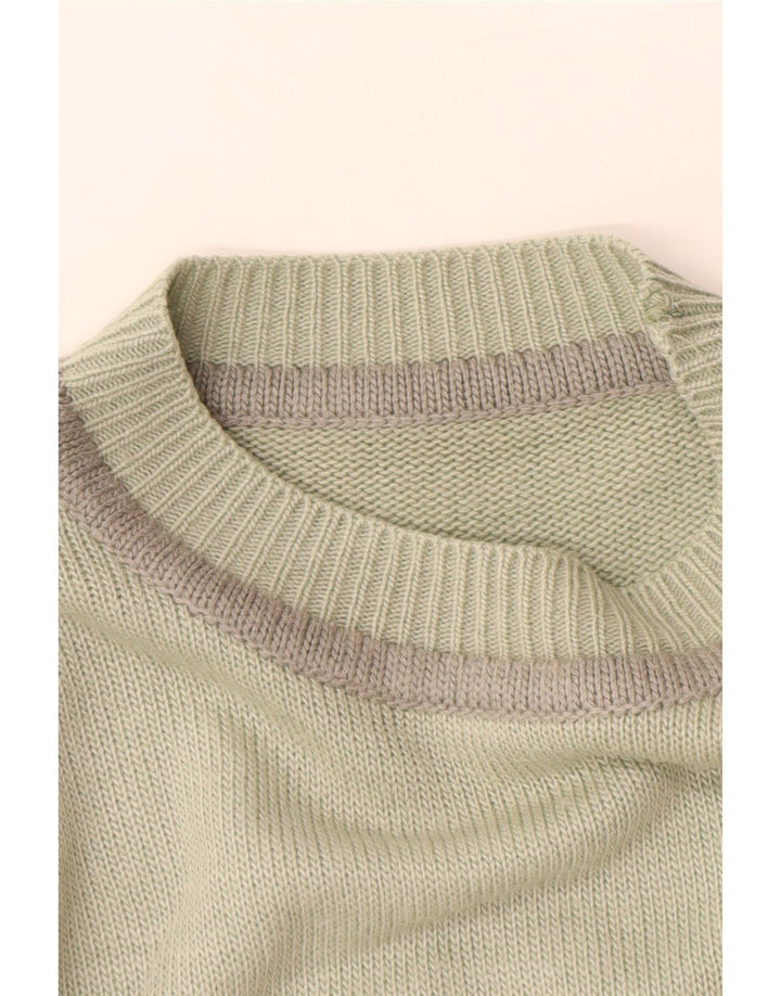 Γυναικείο πουλόβερ με λαιμό χελώνα VINTAGE UK 16 Large Green Animal Print