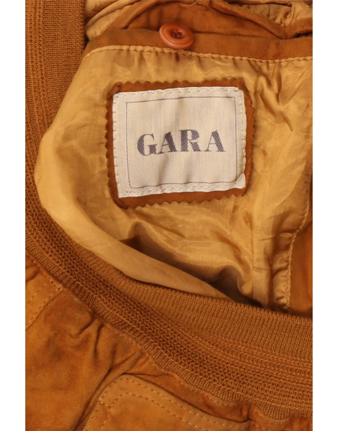 Gara Ανδρικό Suede Bomber Jacket IT 48 Medium Beige Leather