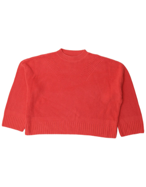 BARBOUR Γυναικείο πουλόβερ με λαιμόκοψη μεγάλου μεγέθους UK 12 Medium Pink