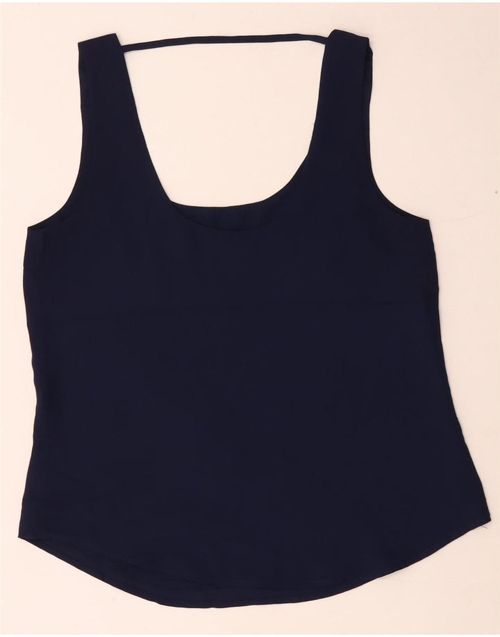 Oasis Γυναικεία Αμάνικη Μπλούζα Τοπ UK 10 Small Navy Blue