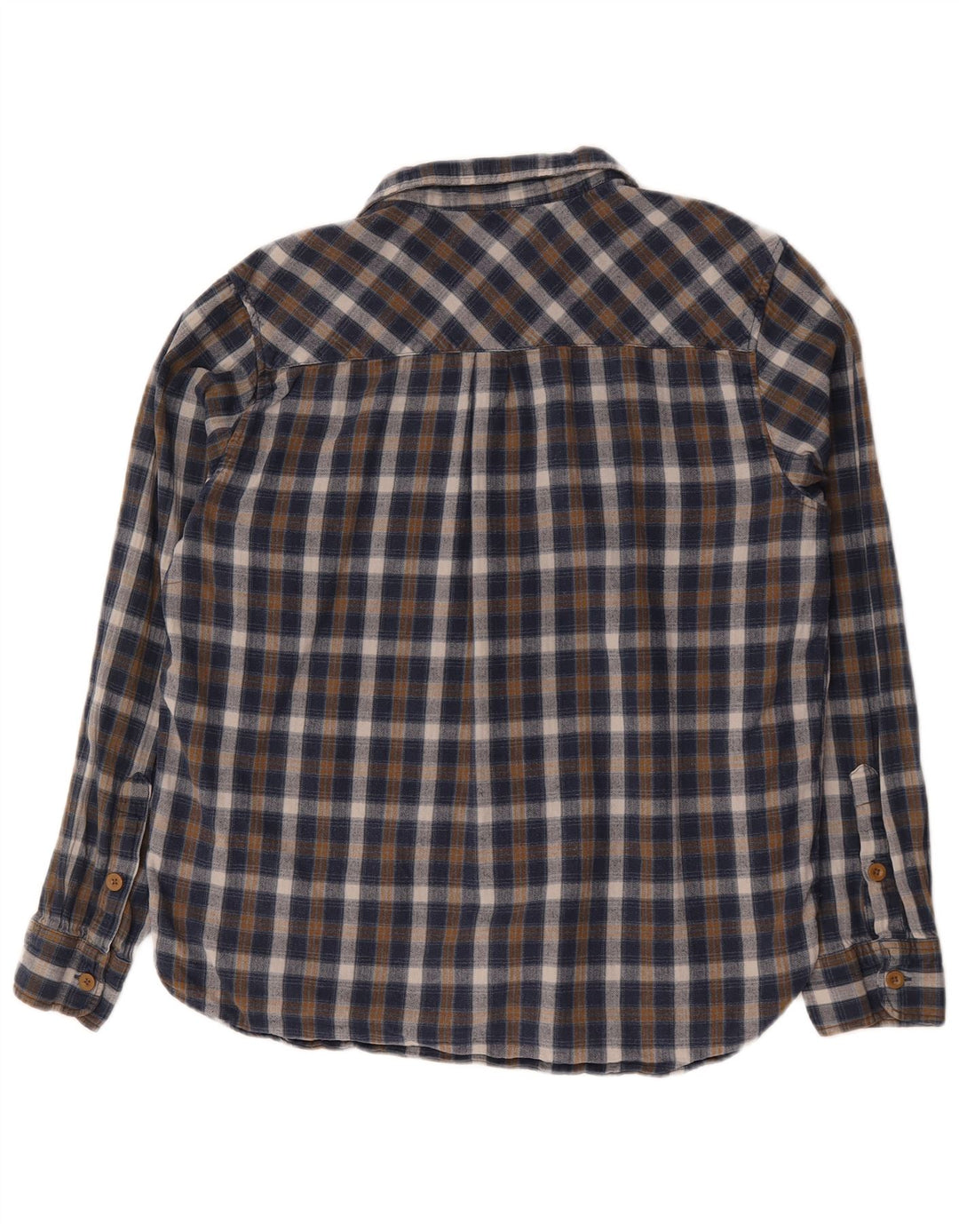 Ανδρικό φανελένιο πουκάμισο Mountain Warehouse XL Blue Check Cotton