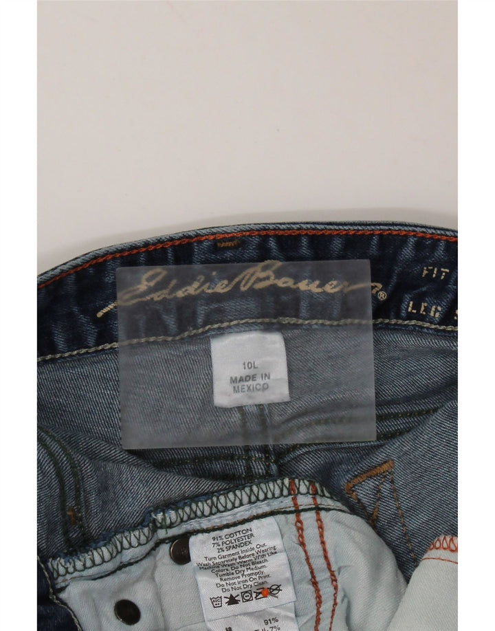 EDDIE BAUER Γυναικείο τζιν μποτάκι με καμπύλες US 10 Large W32 L35 Μπλε βαμβακερό
