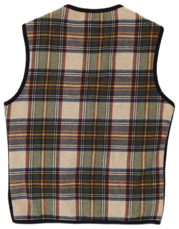 Fort & Madox Mens Reversible Gilet UK 40 Large Navy Blue Wool