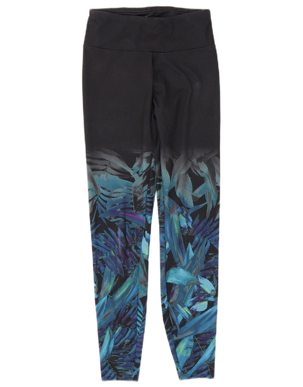 Marks & Spencer Γυναικεία Κολάν UK 8 Small Black Floral Polyester