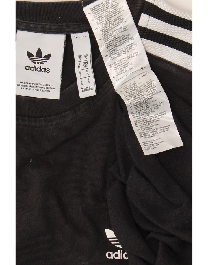 Ανδρικό T-Shirt ADIDAS Top Μικρό μαύρο βαμβακερό