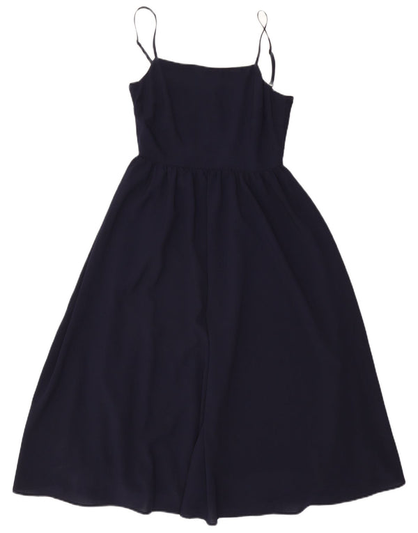 WAREHOUSE Γυναικείο Slip Dress UK 8 Small Navy Blue Polyester