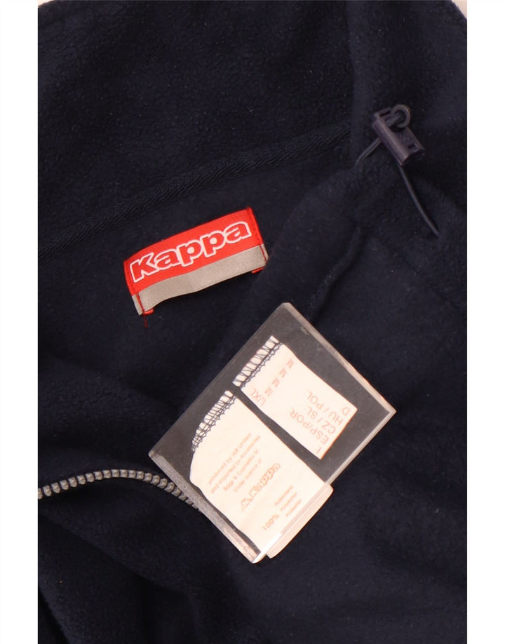 Kappa Ανδρικό φερμουάρ με φερμουάρ Fleece Jumper Medium Navy Blue Polyester