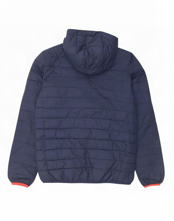 Quiksilver Boys Hooded Jacket 15-16 Years XL Navy Blue Polyester