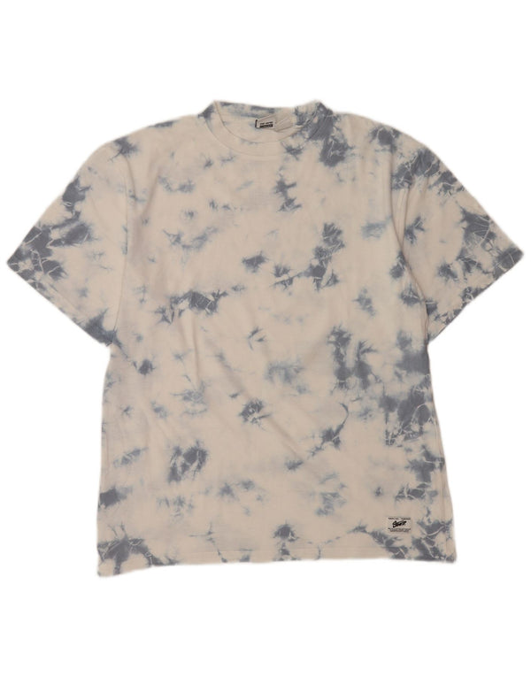 Ανδρικό T-Shirt Pull & Bear Top XS White Tie Dye Cotton