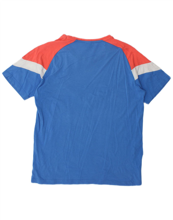 Ανδρικό T-Shirt Puma Top Medium Blue Colourblock