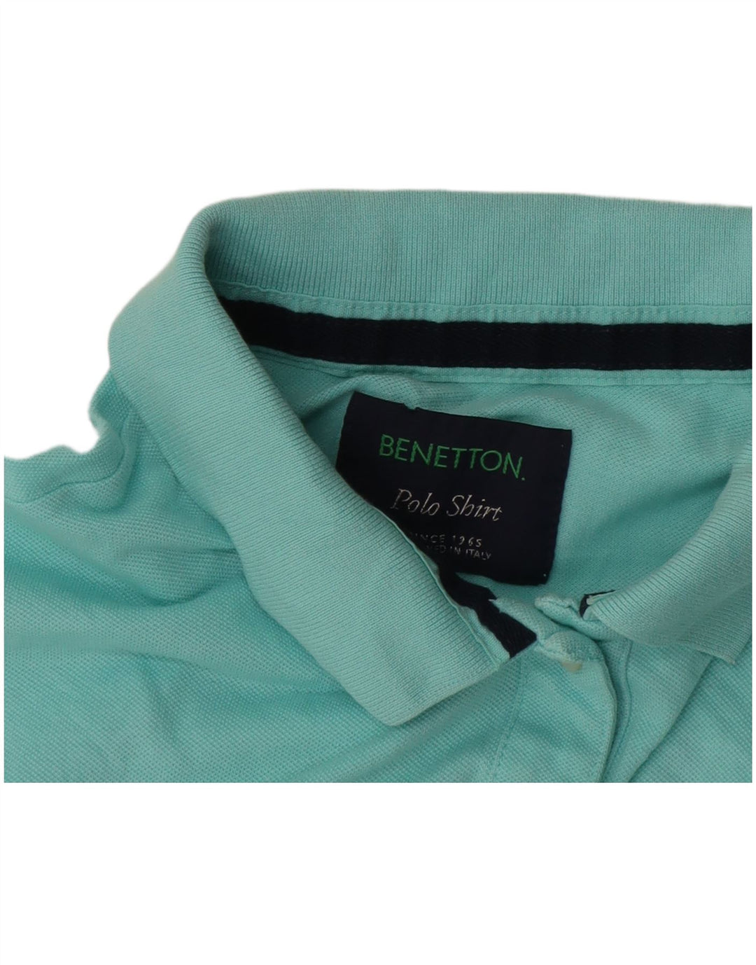 Γυναικείο μπλουζάκι πόλο Benetton UK 16 μεγάλο τιρκουάζ