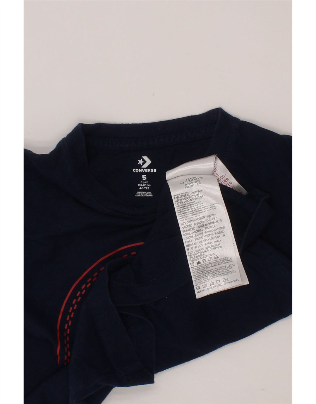 Μπλουζάκι CONVERSE Boys Chuck Taylor Graphic T-shirt 4-5 ετών Navy Blue Cotton