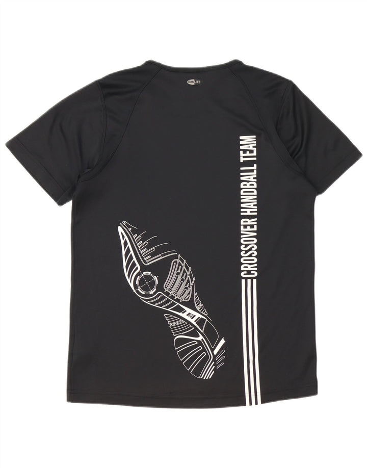 Ανδρικό γραφικό T-Shirt Adidas Top Medium Μαύρο Πολυεστέρας