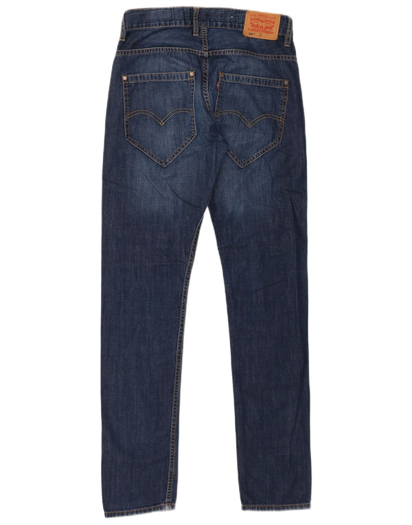 Levi's Boys 508 Regular Tapered Jeans 15-16 ετών W28 L31 Navy Blue Cotton