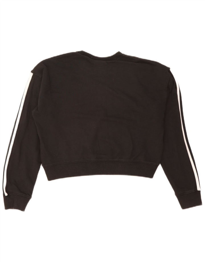 Γυναικεία φούτερ Adidas Oversized Crop Jumper UK 8 Small Black Cotton