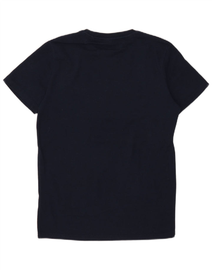 Ανδρικό γραφικό T-Shirt Superdry Top Large Navy Blue από βαμβάκι