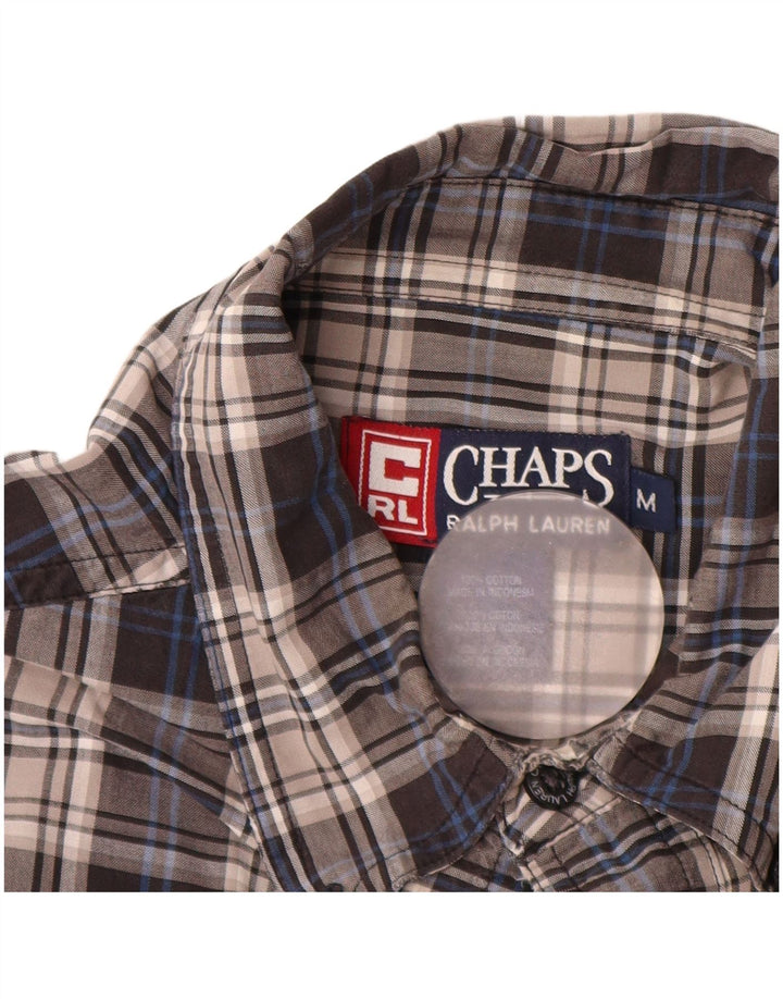 Chaps Ralph Lauren Ανδρικό φανελένιο πουκάμισο μεσαίου γκρι βαμβακερό