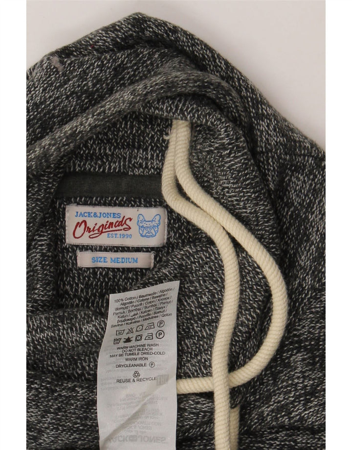 Jack & Jones Ανδρικό πουλόβερ με ρολό λαιμόκοψη, βαμβακερό μεσαίο γκρι