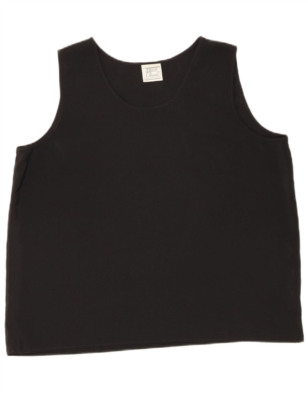 ST. BERNARD Womens Sleeveless Blouse Top UK 20 2XL Black Polyester
