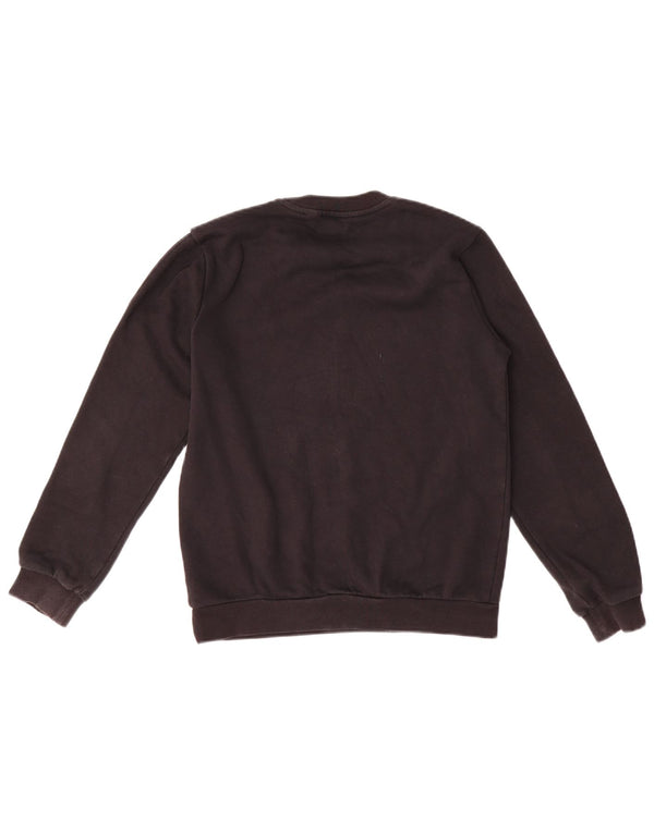 Γραφικό Φούτερ Adidas Boys Jumper 11-12 ετών Μαύρο βαμβακερό