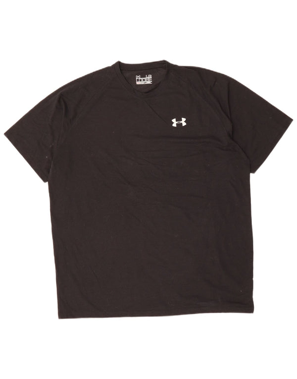 Ανδρικό μπλουζάκι UNDER Armour Heat Gear Top Large Μαύρο Πολυεστέρας