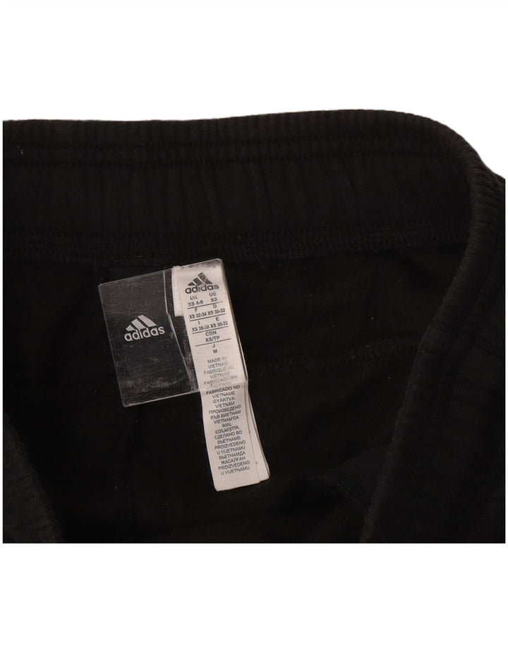 Γυναικεία αθλητική φόρμα ADIDAS Παντελόνι Joggers UK 4/6 XS Μαύρο βαμβακερό
