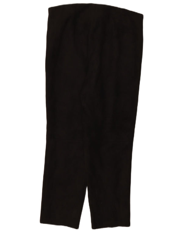 Zara Γυναικείο Slim Cropped Παντελόνι 2XL W34 L26 Μαύρο Πολυεστέρας