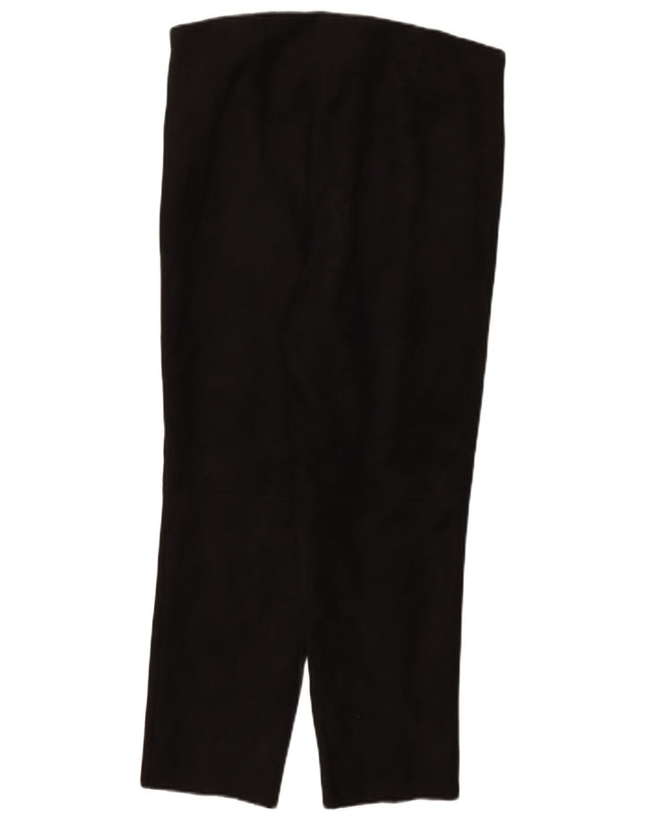 Zara Γυναικείο Slim Cropped Παντελόνι 2XL W34 L26 Μαύρο Πολυεστέρας