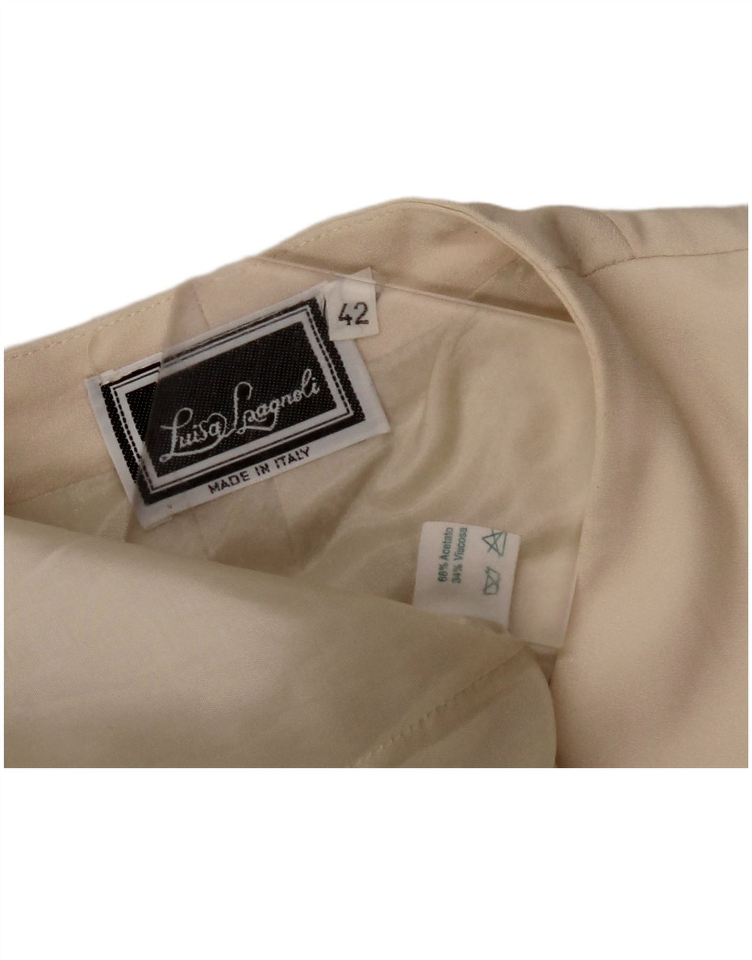LUISA SPAGNOLI Γυναικείο μπλέιζερ με 3 κουμπιά μπουφάν IT 42 Medium Beige Acetate