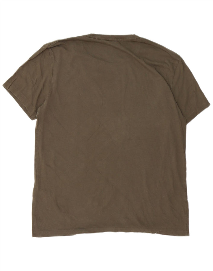 Ανδρικό T-Shirt ALL SAINTS Top Large Khaki Cotton