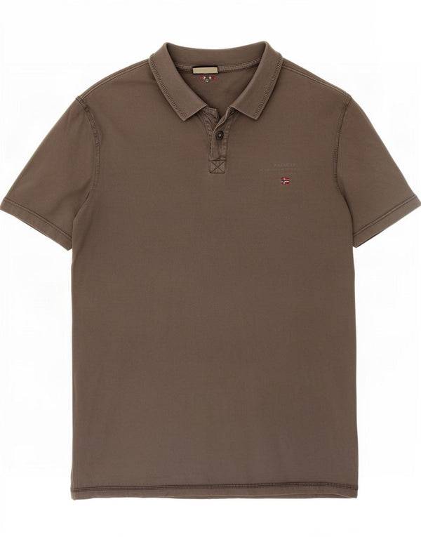 Ανδρικό πουκάμισο Napapijri Geographic Polo Medium Grey Cotton