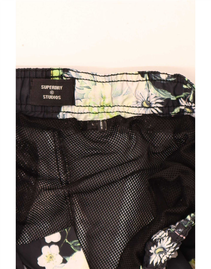Superdry Ανδρικό γραφικό σορτς κολύμβησης μεγάλο μπλε ναυτικό φλοράλ πολυεστέρας