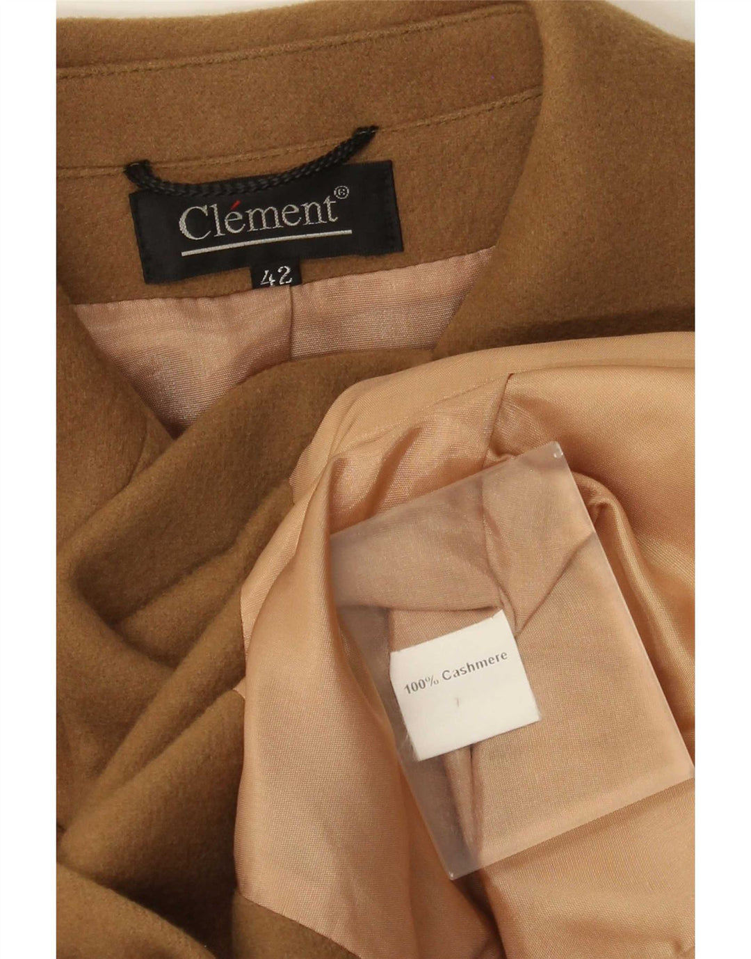 Clement Γυναικείο Μπουφάν Blazer 3 Κουμπιών IT 42 Μεσαίο Μπεζ Κασμίρ
