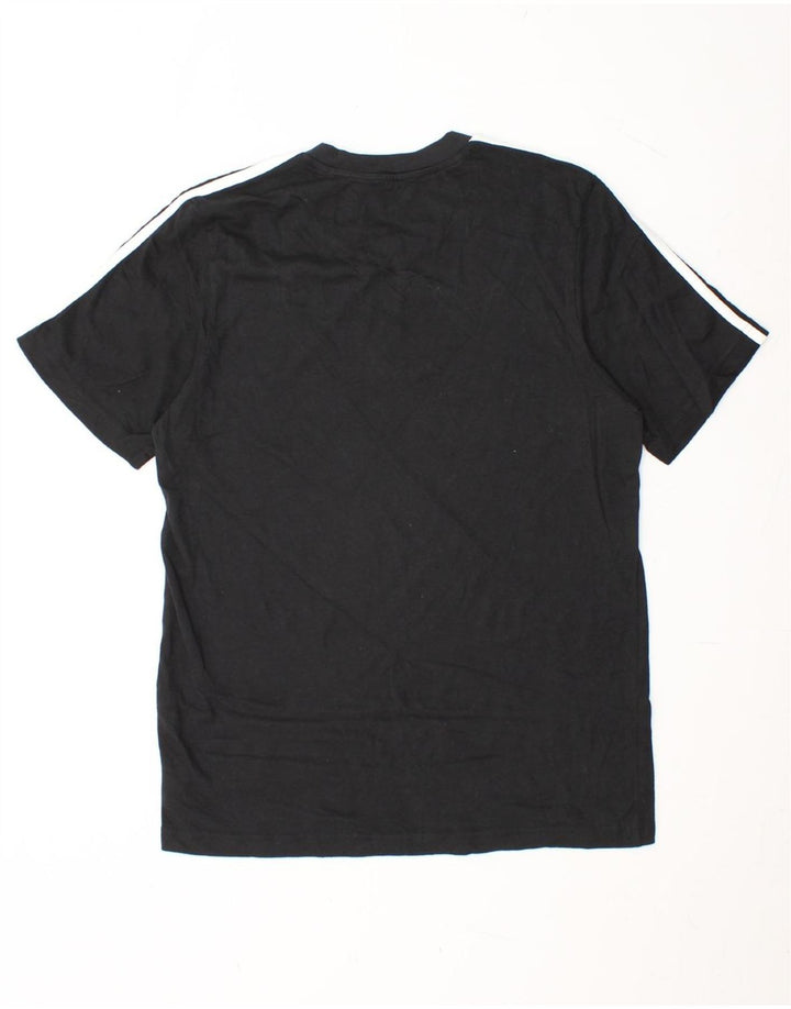 ADIDAS Mens T-Shirt Top Medium Black Cotton