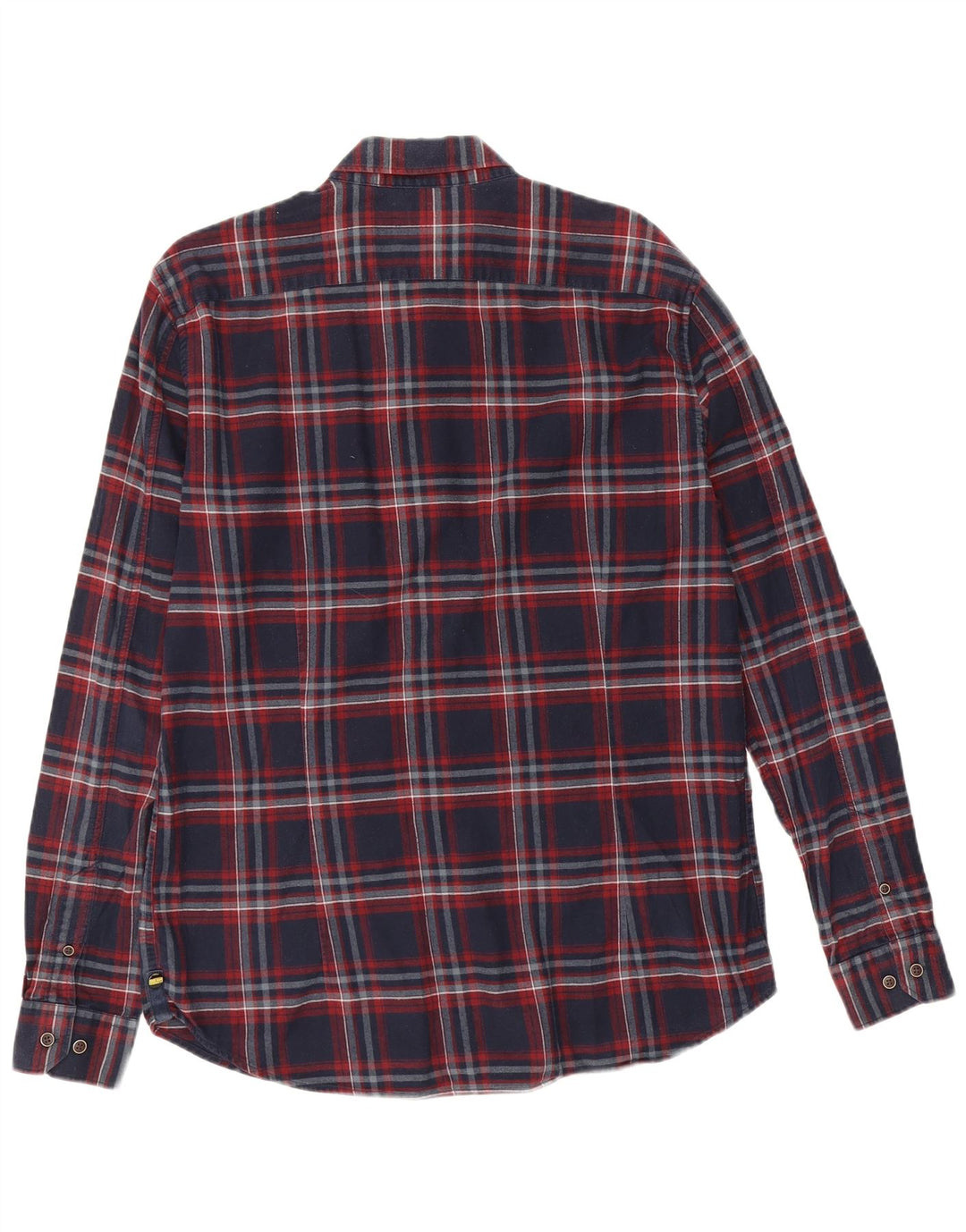 Ανδρικό φανελένιο πουκάμισο Barbour Slim Fit Βαμβακερό καρό μπλε ναυτικό