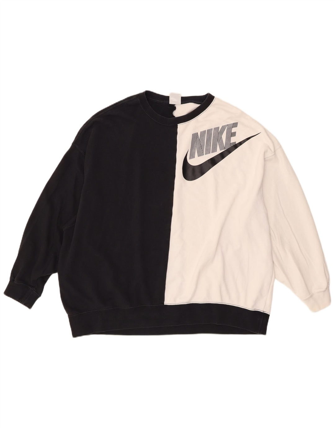 Γυναικείο γραφικό φούτερ Nike Jumper UK 10 Small Black Colourblock